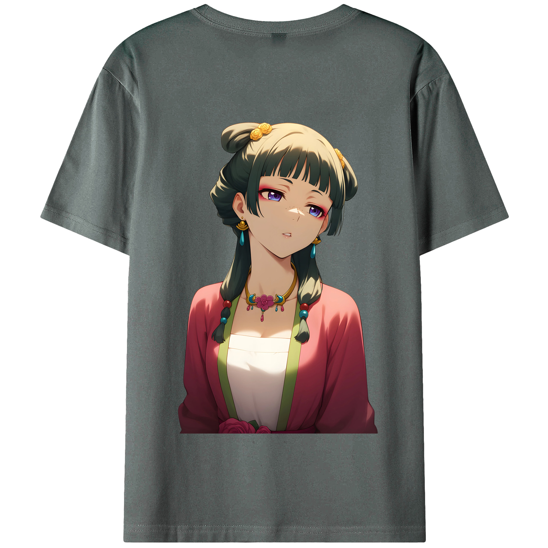 （画像用） 薬屋のひとりごと The Apothecary Diaries 綿100％半袖Tシャツ（背面プリント）